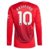 Camisola Manchester United Rashford 10 Manga Comprida Homen Equipamento 1ª 24/25